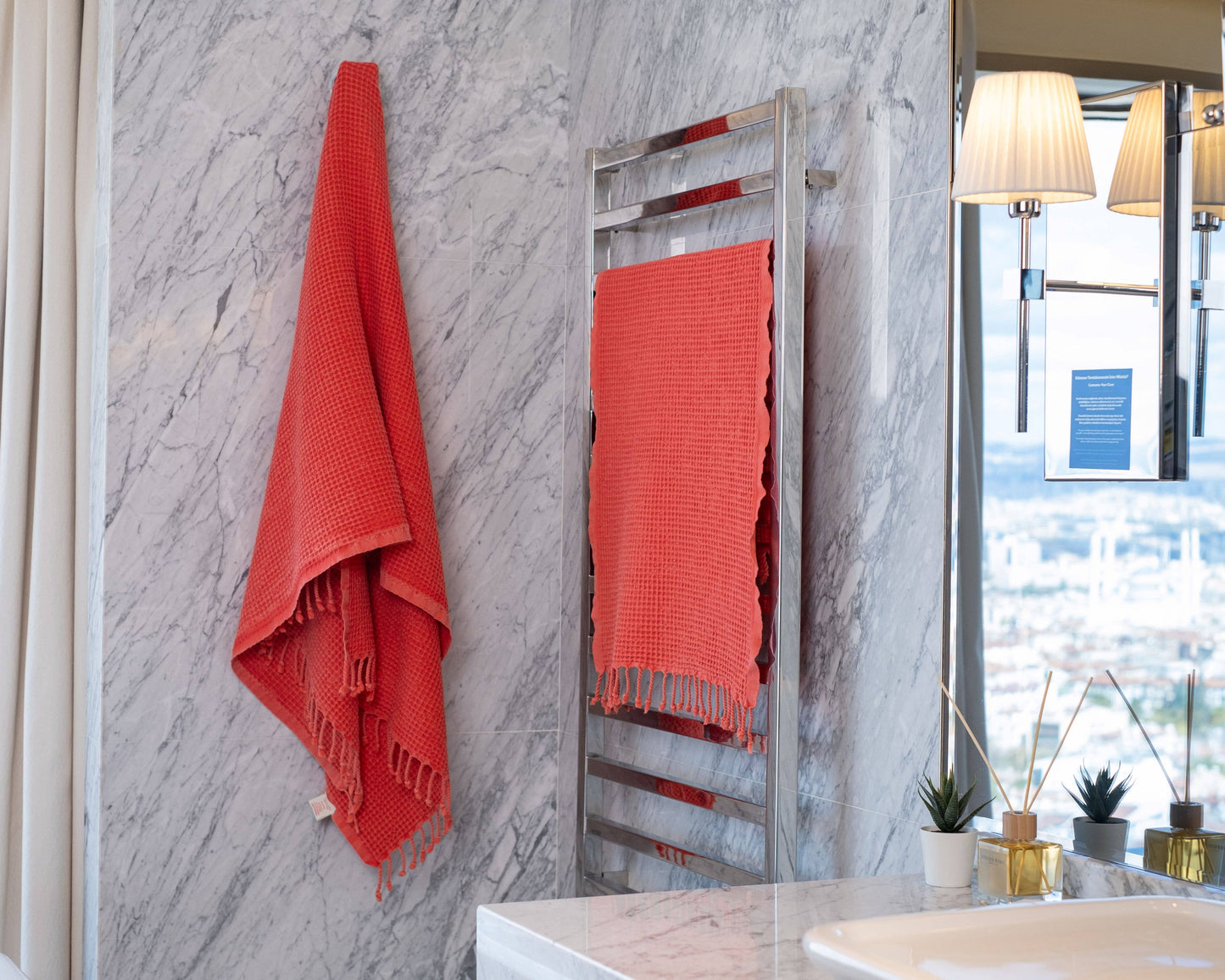 Turkish Towel | Waffle Bath Towel| Stone Washed |100% Cotton