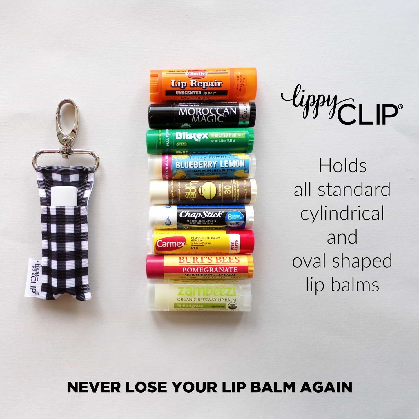 Pink for Purpose LippyClip® Lip Balm Holder for Chapstick