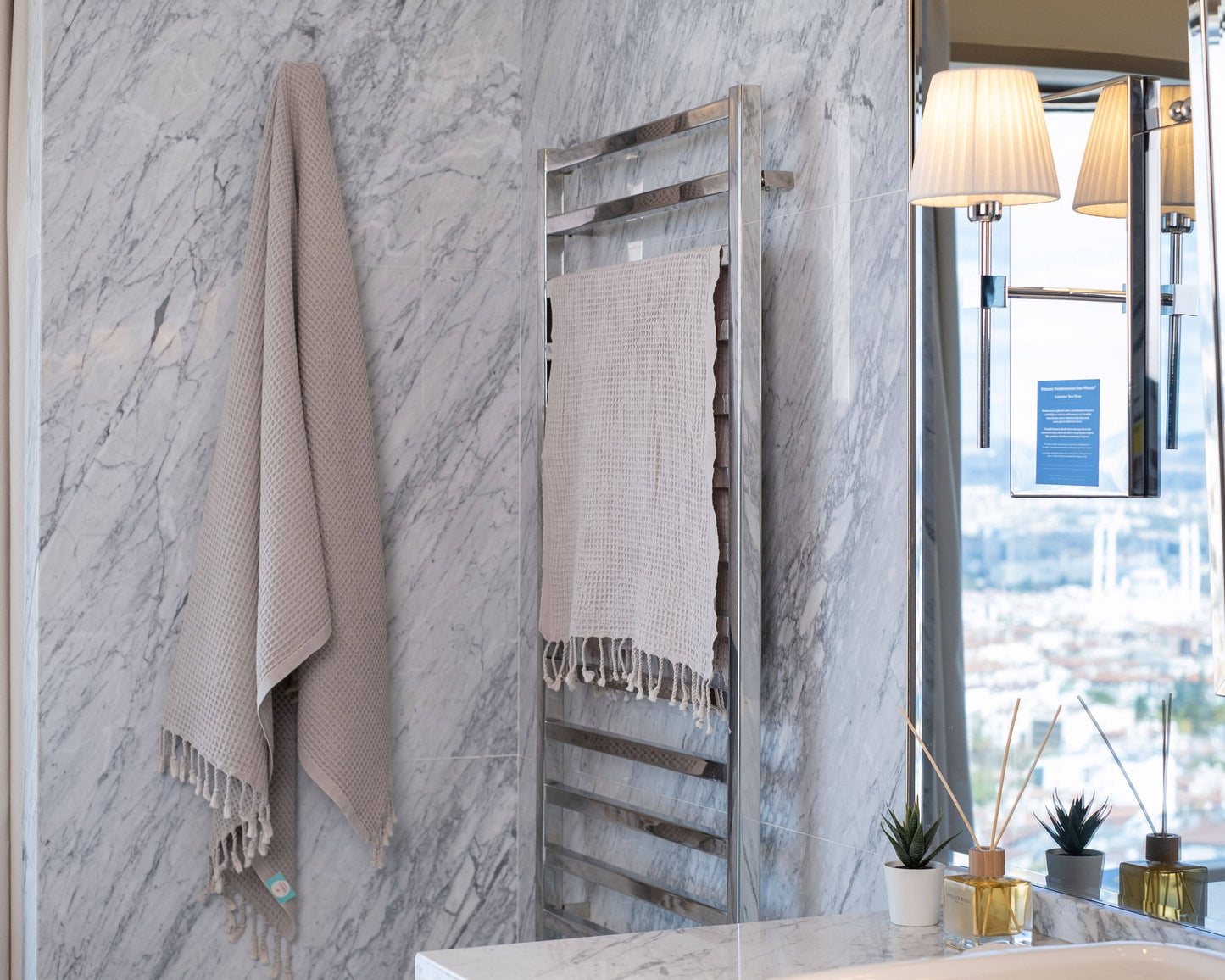 Turkish Towel | Waffle Bath Towel| Stone Washed |100% Cotton