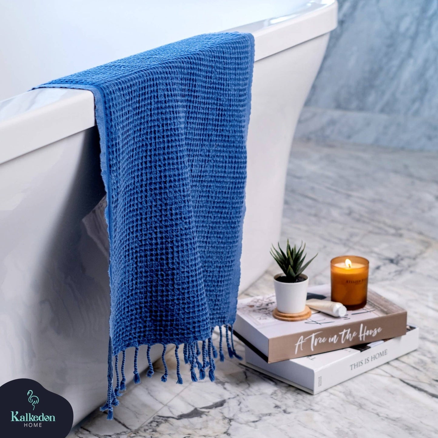 Turkish Towel | Waffle Bath Towel| Stone Washed |100% Cotton