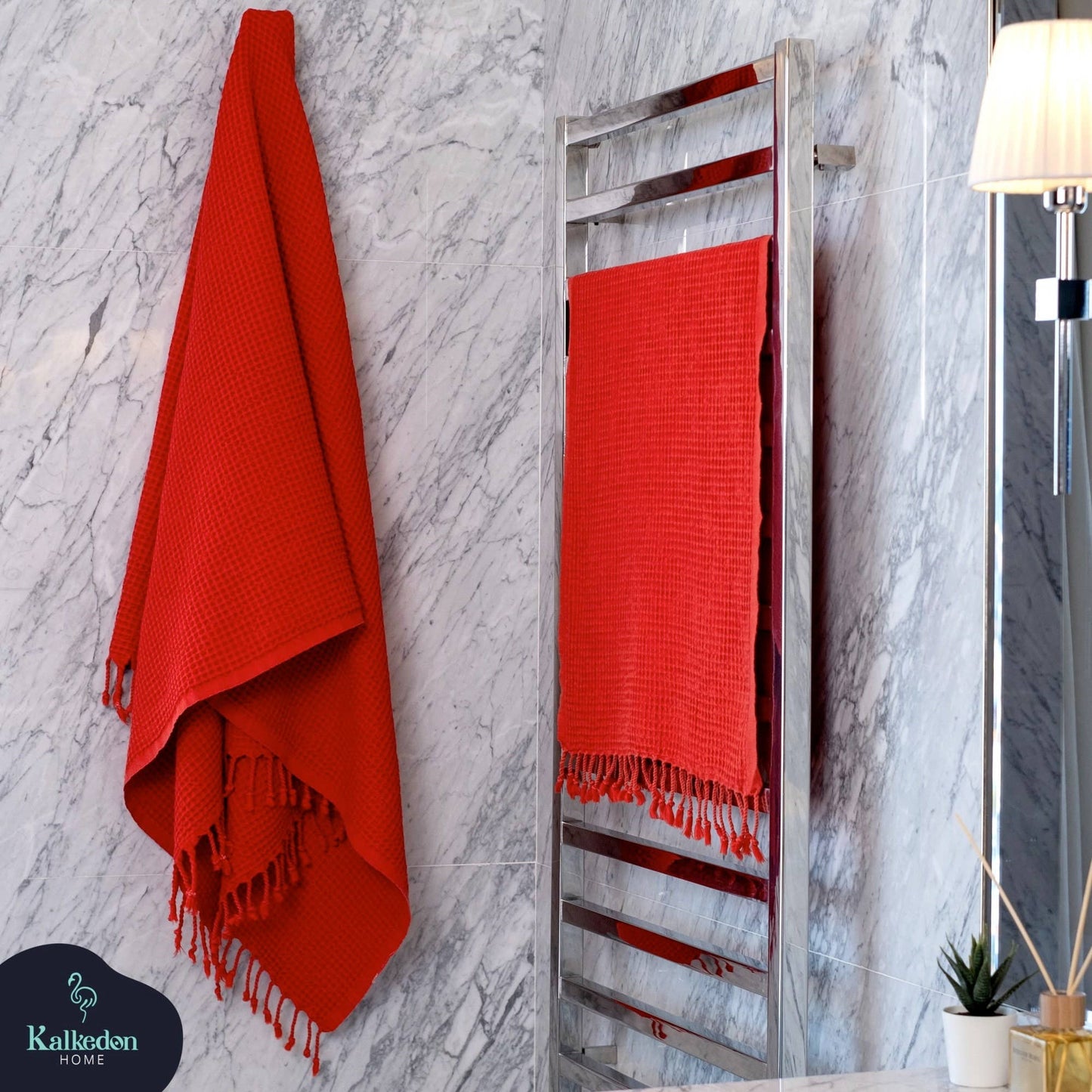 Turkish Towel | Waffle Bath Towel| Stone Washed |100% Cotton