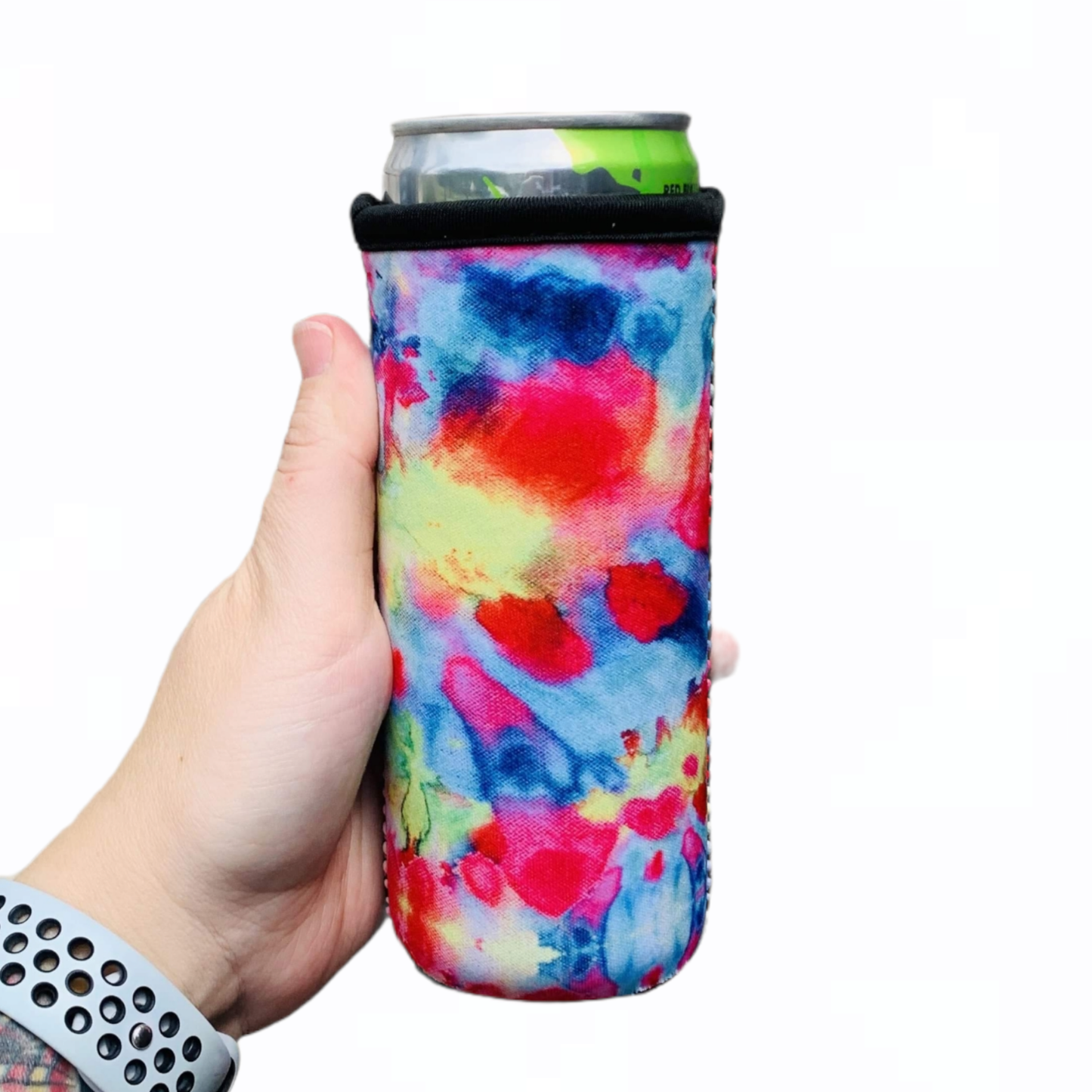 Tie Dye 12oz Slim Can Cooler