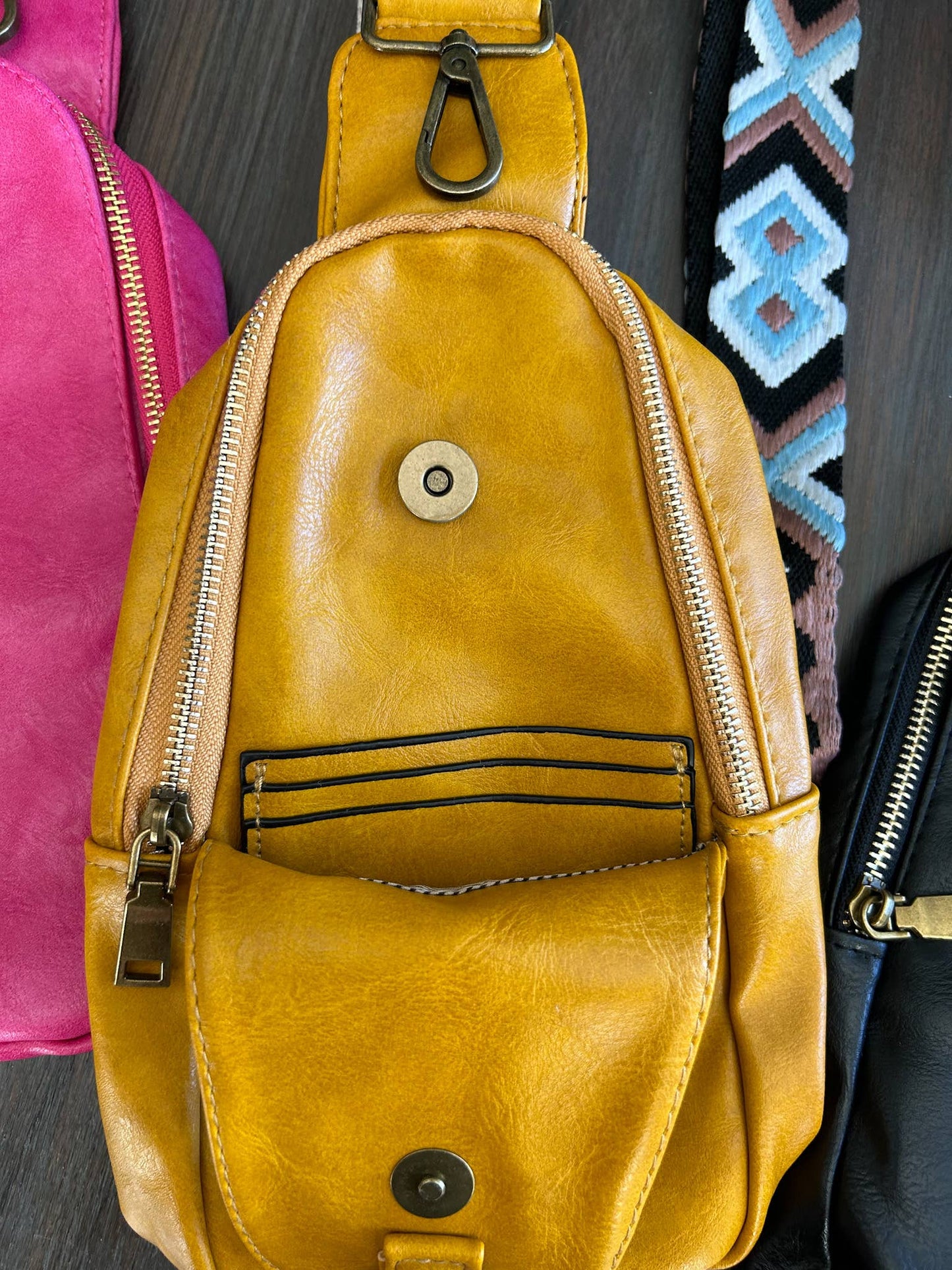 Soft Vegan Leather Crossbody Bag