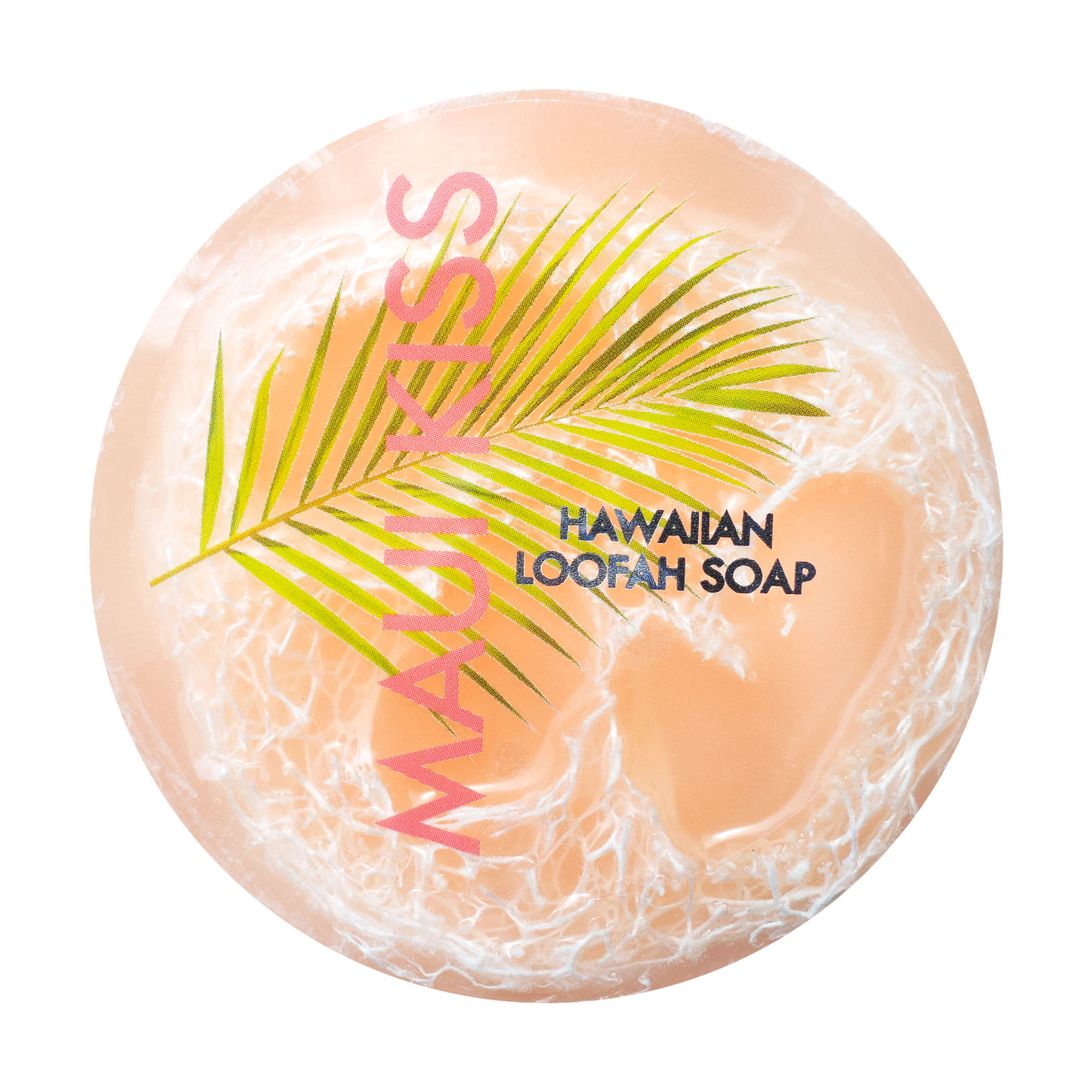 Maui Kiss Sea Salt & Kukui Exfoliating Loofah Soap 4.75oz