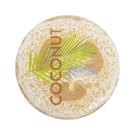 Coconut Sea Salt & Kukui Exfoliating Loofah Soap 4.75oz