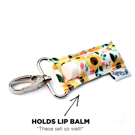 Sunflowers LippyClip® Lip Balm Holder for Chapstick