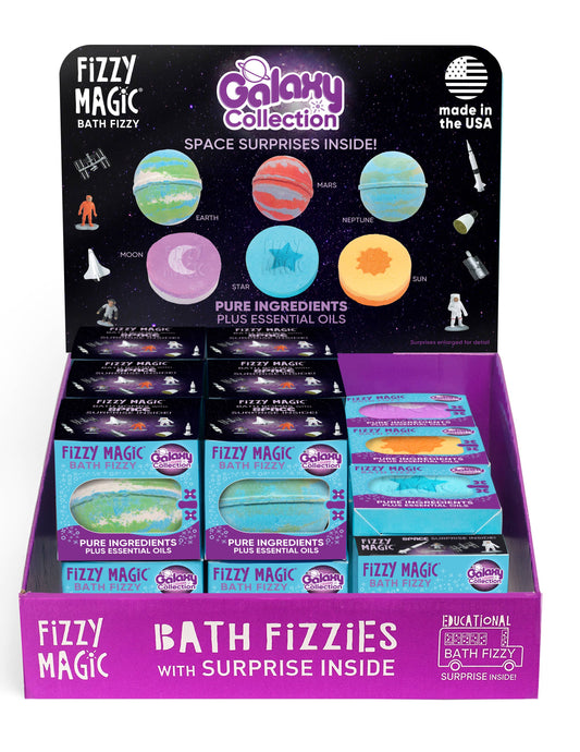 Space, Bath Bombs Surprise Inside with Display