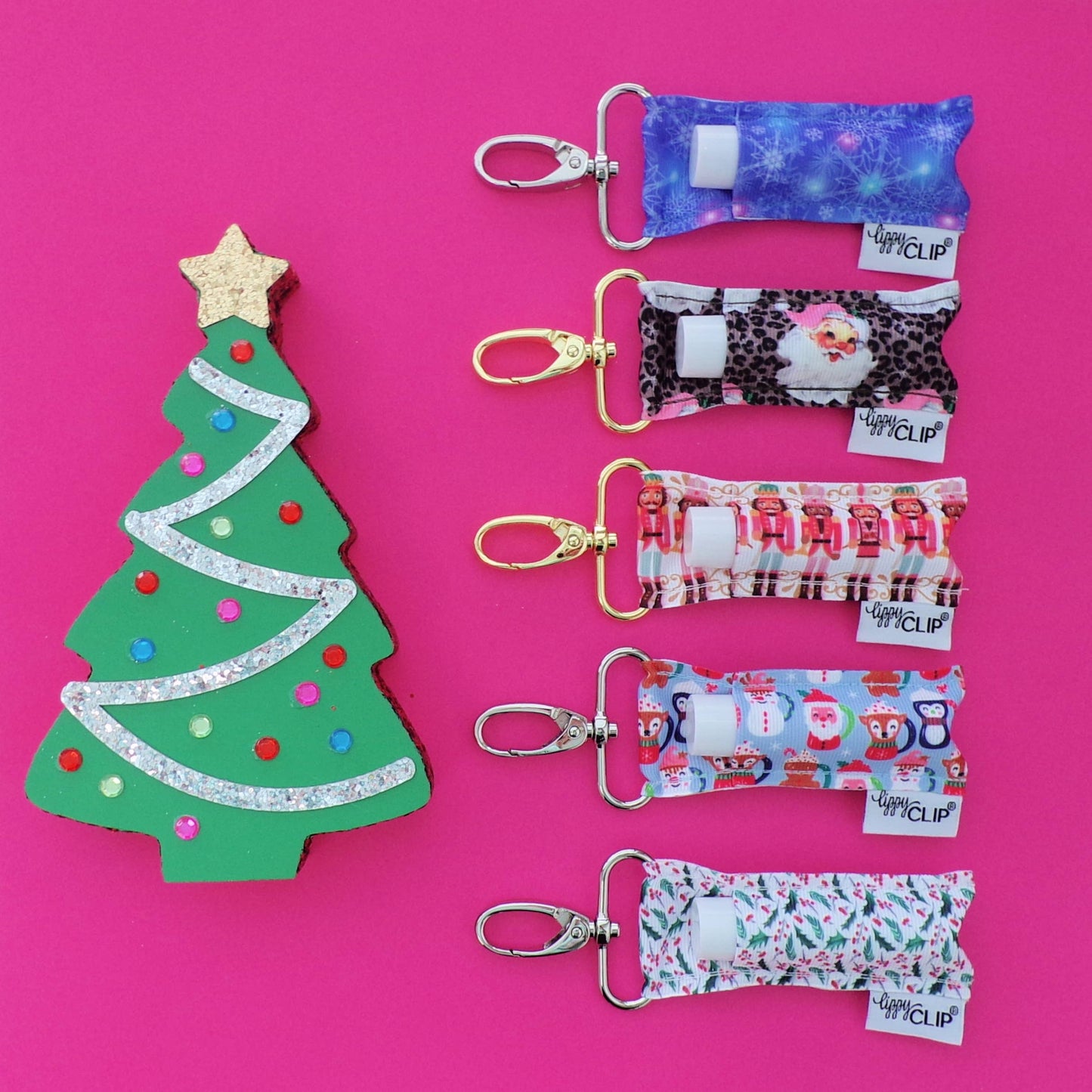 Frozen Snowflakes LippyClip® Lip Balm Holder for Chapstick