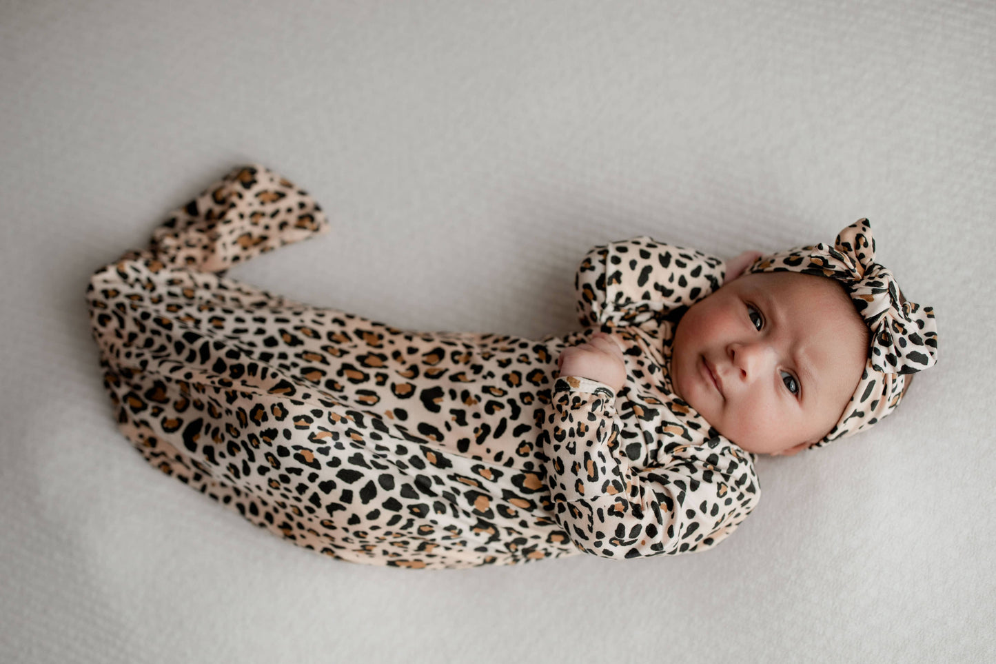 Leopard Knotted Gown