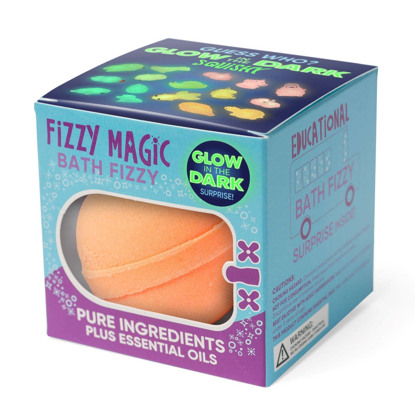 Bath Bombs with GLOW IN THE DARK surprises, Display