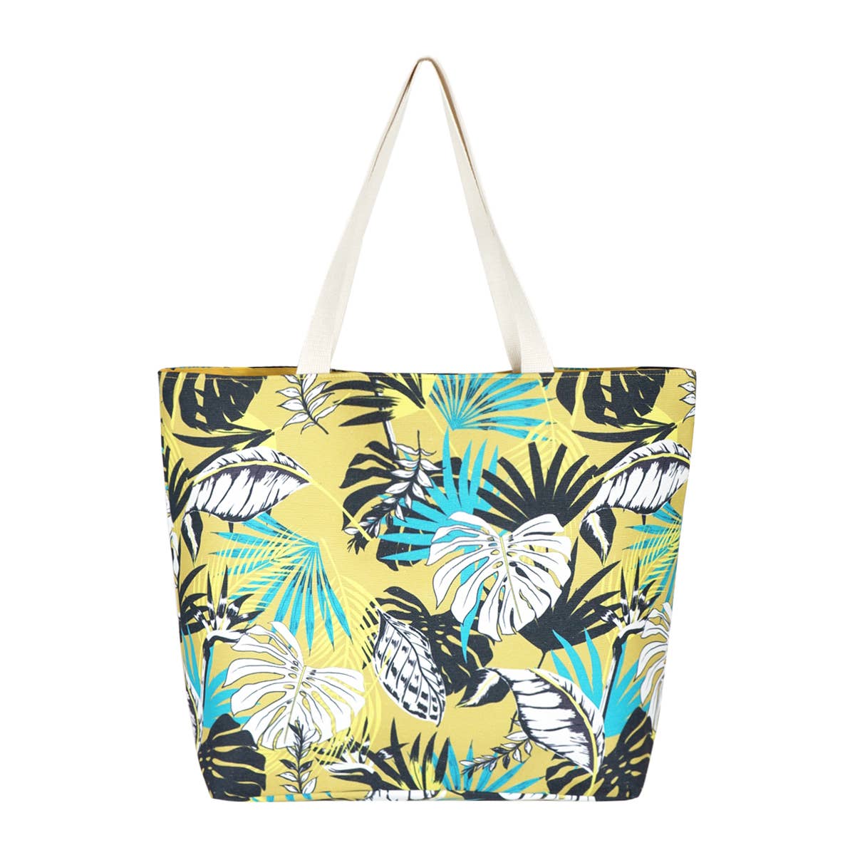 MB0119-1 - TROPICAL LEAVES TOTE BAG