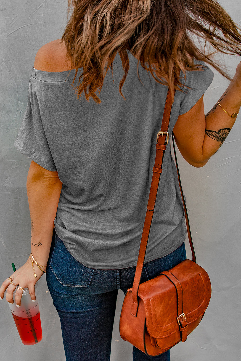 Pocketed Tee with Side Slits