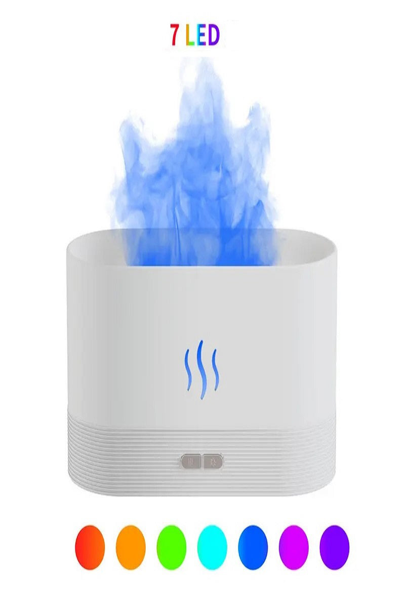 7 COLORFUL FLAME MINI HUMIDIFIER AROMA DIFFUSER