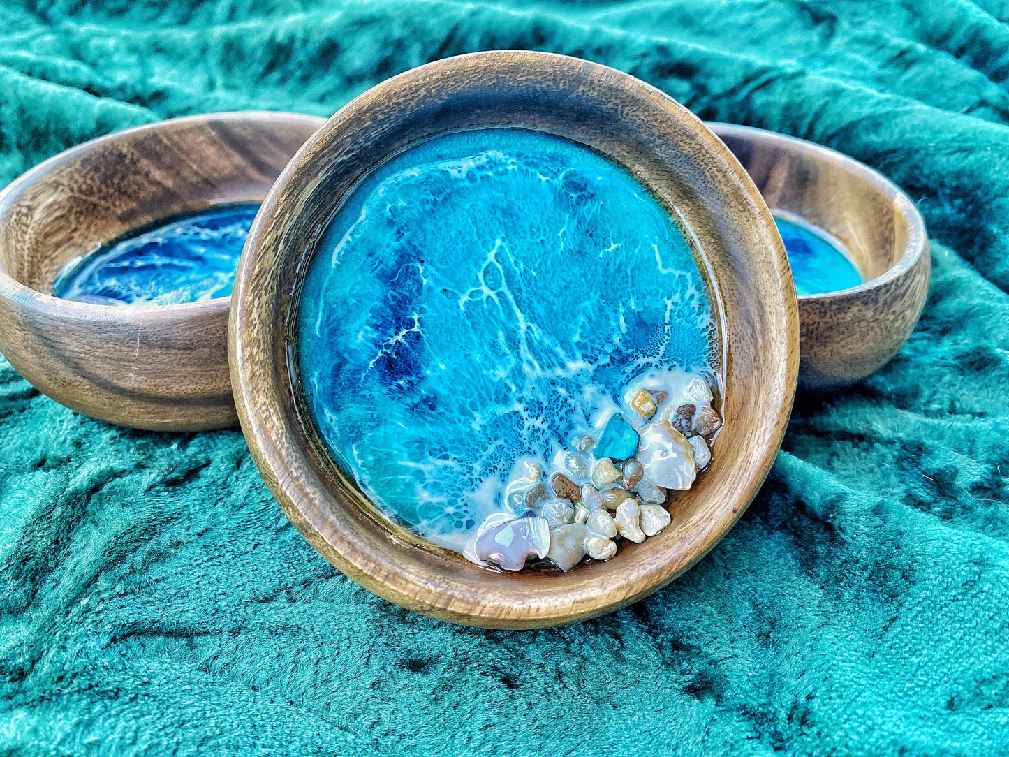 Made in Hawaii Medium Ocean trinket dish bowl | Jewelry dish