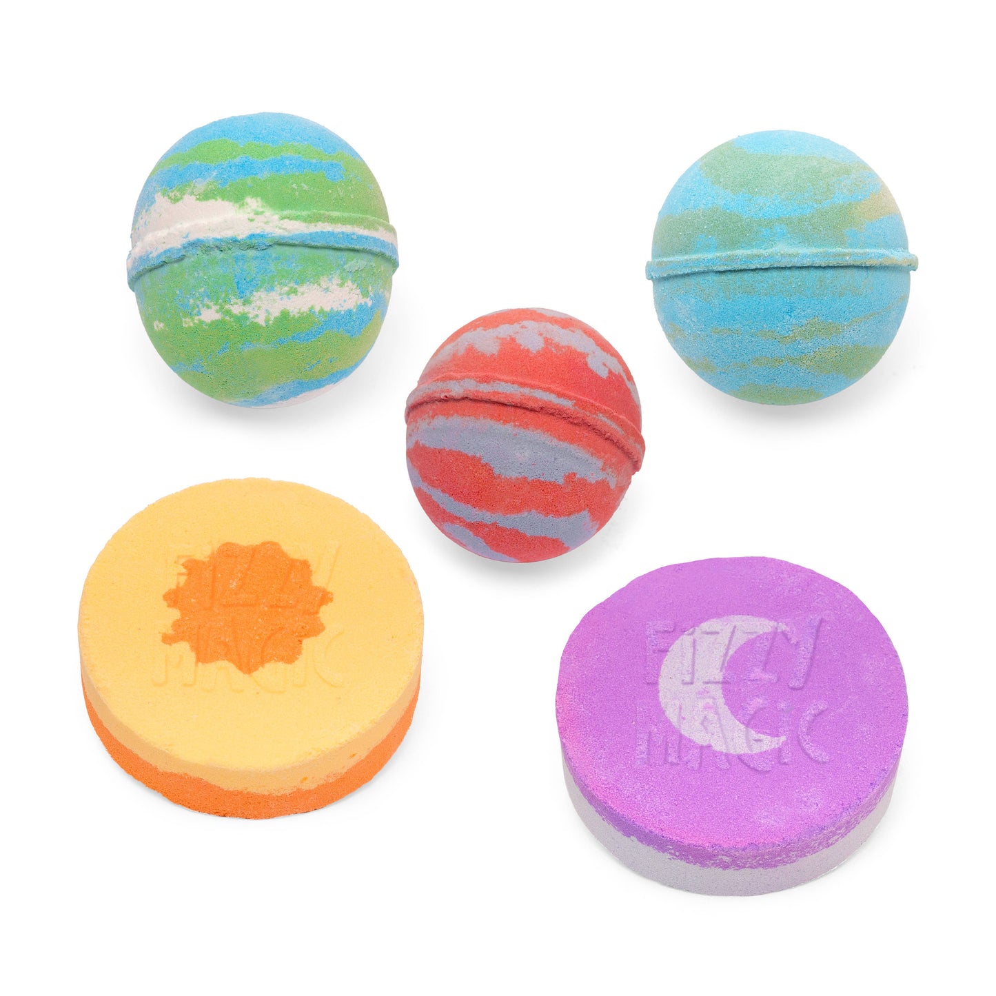 Space, Bath Bombs Surprise Inside with Display
