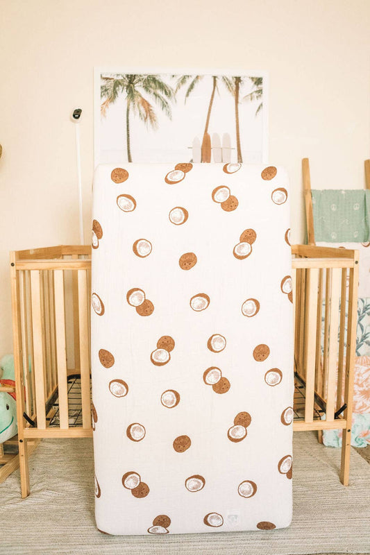 Coconut Crib Sheet